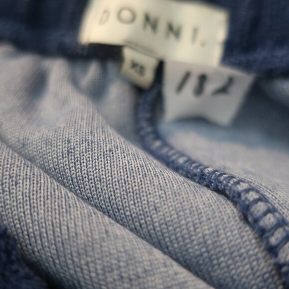 Womens DONNI Blue Terrycloth Pullover Top S/Pants XS Set - Picture 7 of 8